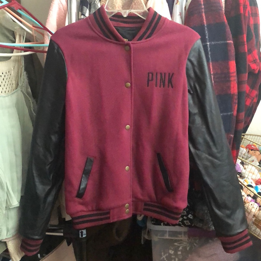 VSPINK Varsity Letterman Jacket